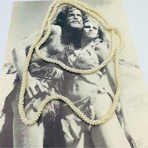 Vintage 40” Multi Strand Cluster Pearl Necklace